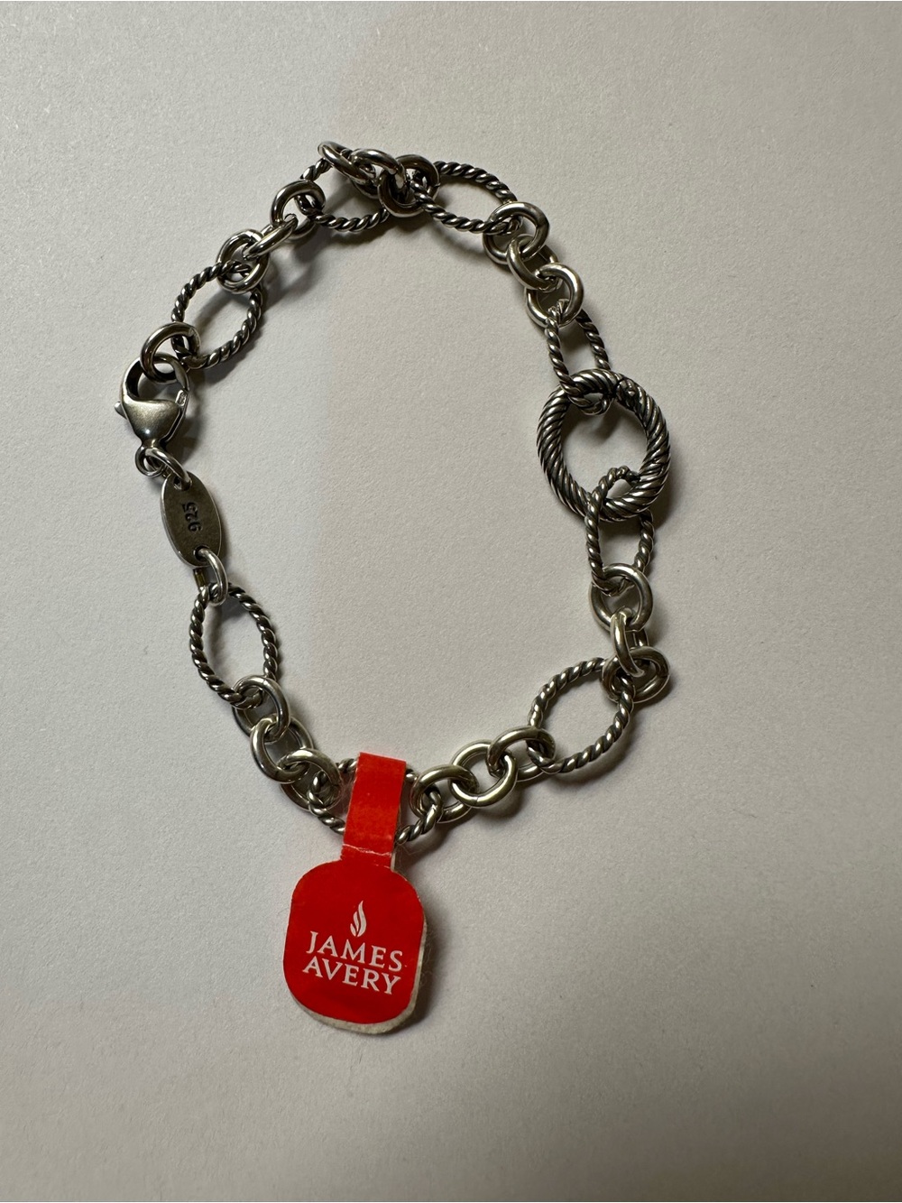 Brand New James Avery Silver Link Charm Bracelet